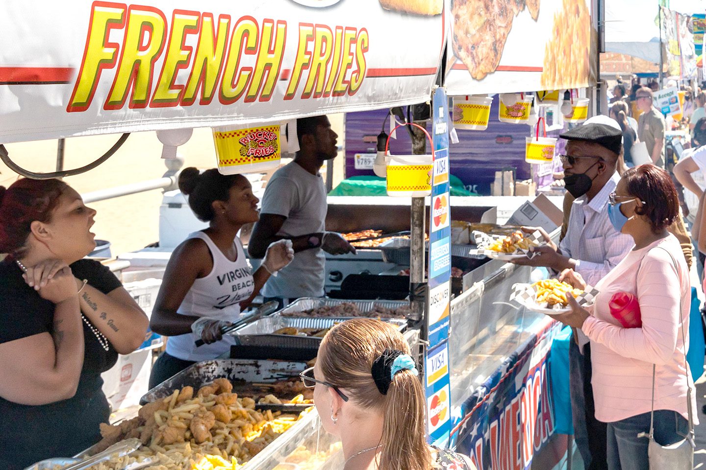 Food vendors at Neptune Festival Boardwalk Weekend