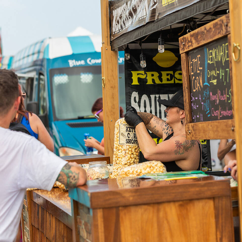 Food vendors at Neptune Festival Boardwalk Weekend