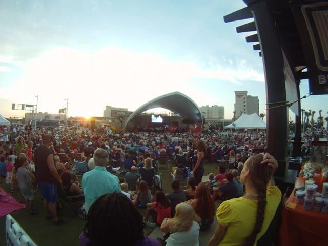 Crowd gathered for Symphony by the Sea concert at Neptune Festival