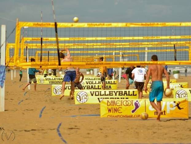 Players and teams at Neptune's Volleyball Tournament