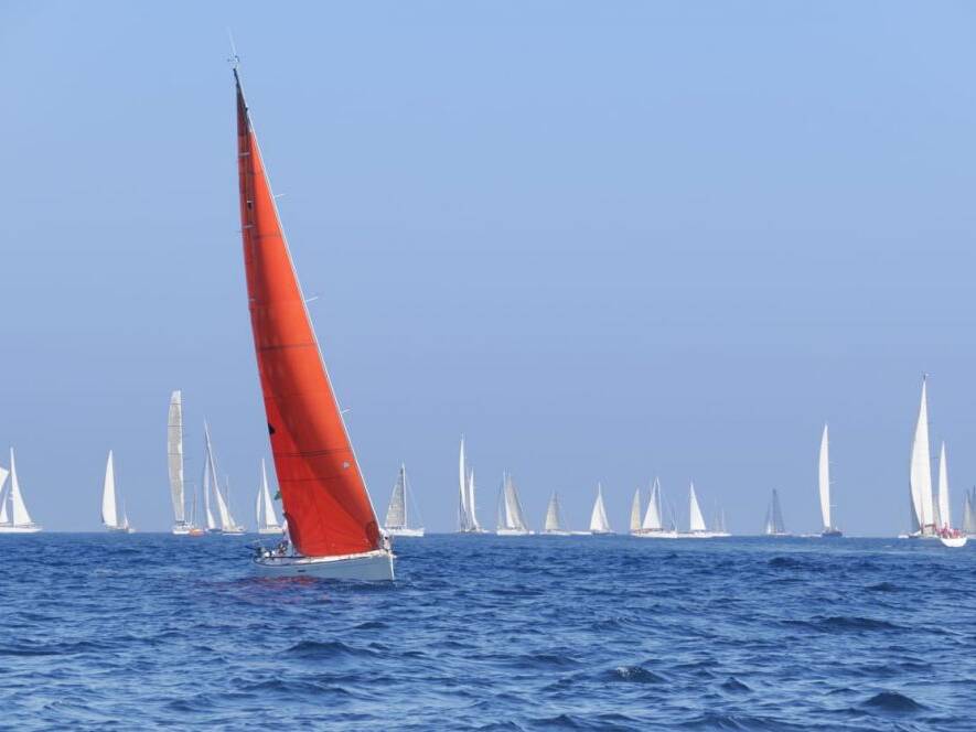 Boats on water during Neptune's Atlantic Regatta