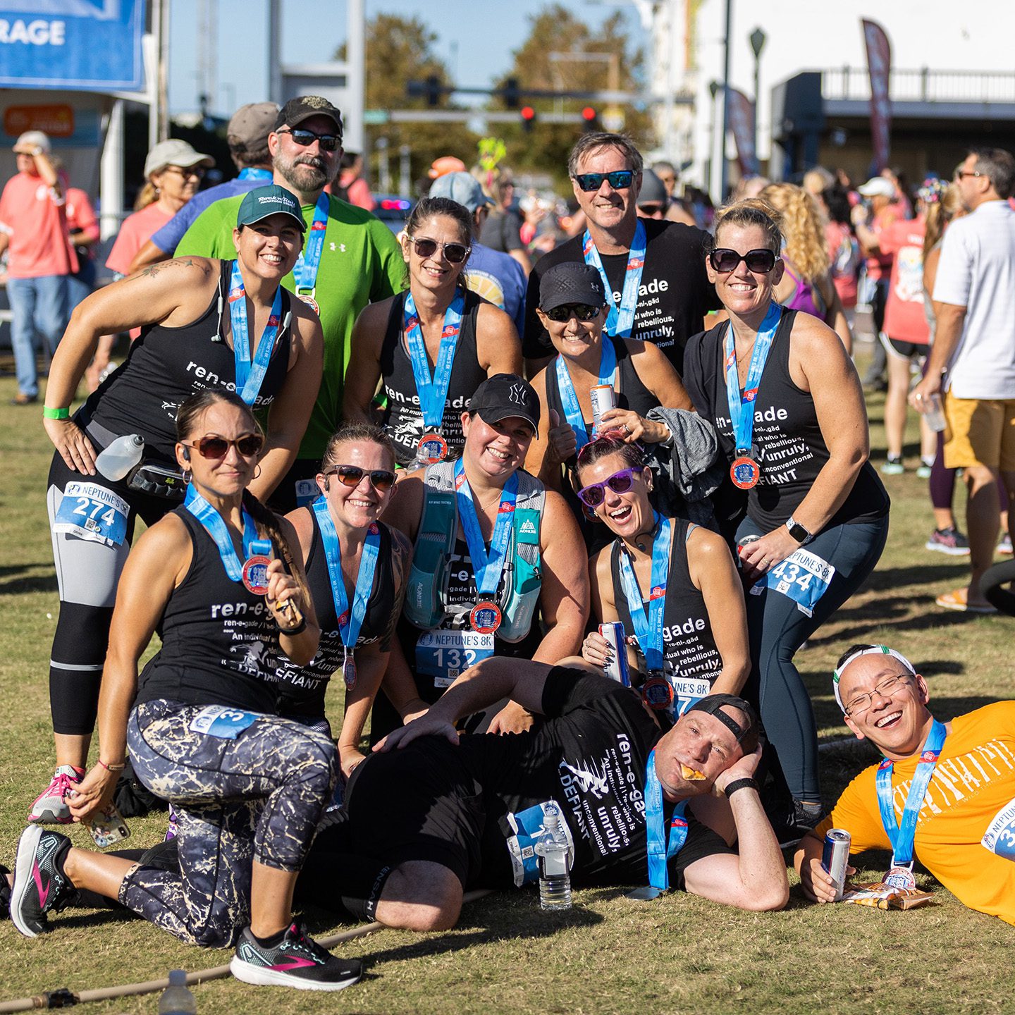 Group gathered after Neptune's 8K Race