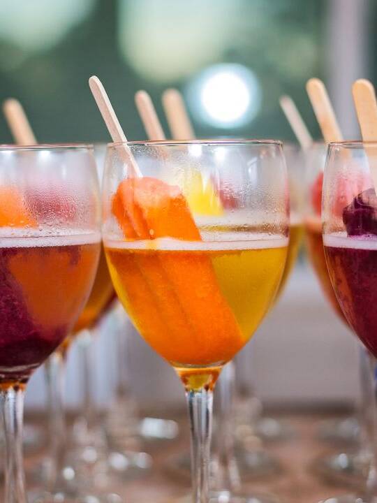 Colorful Drinks at End of Summer Bay Bash