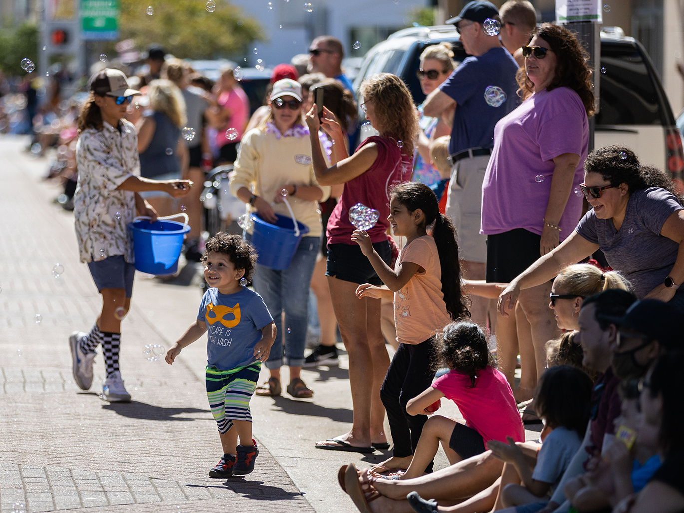 People gathered during Neptune Festival Grand Parade