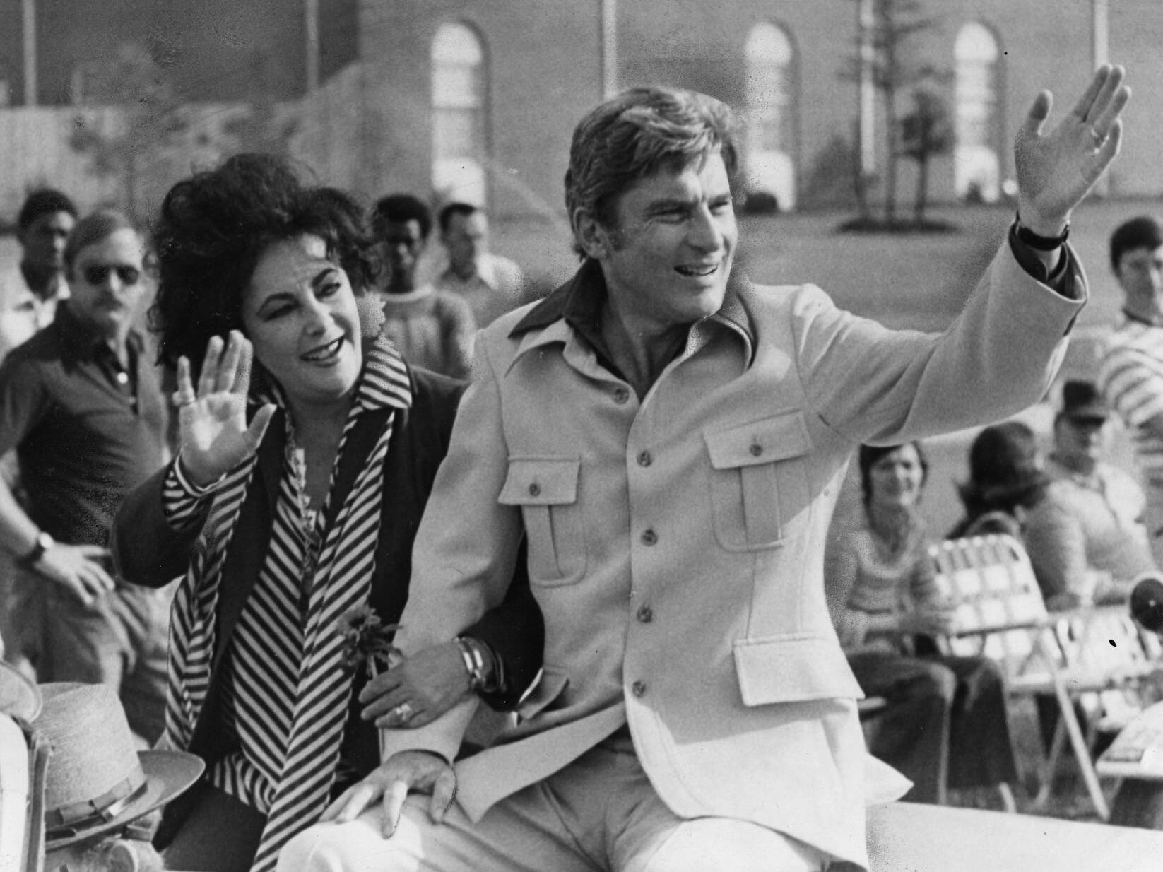 Elizabeth Taylor and Husband at Neptune Festival in 1977