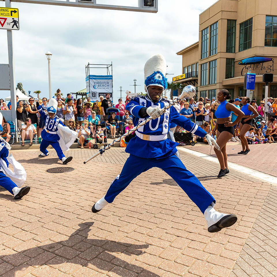 Band performer during Neptune Festival Grand Parade