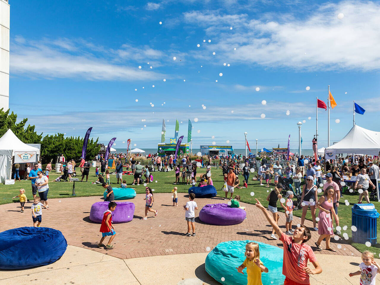 Children playing at Poseidon's Playground