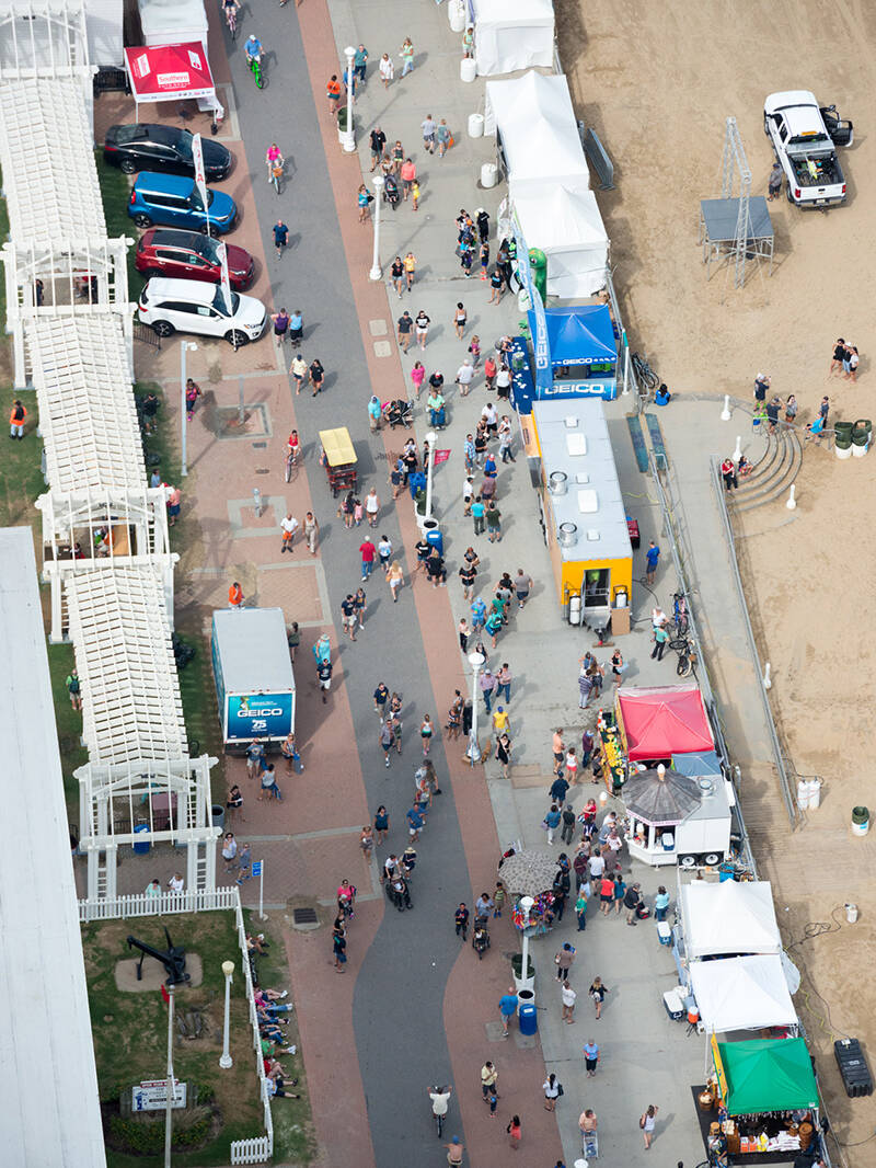 Neptune Festival Aerial View