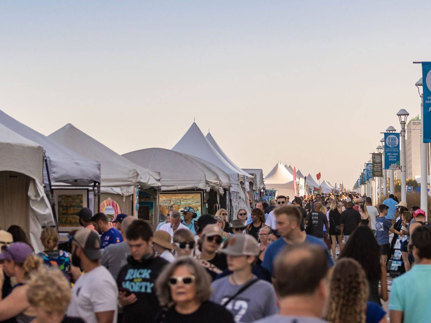 Neptune 2024 Boardwalk Weekend Crowd