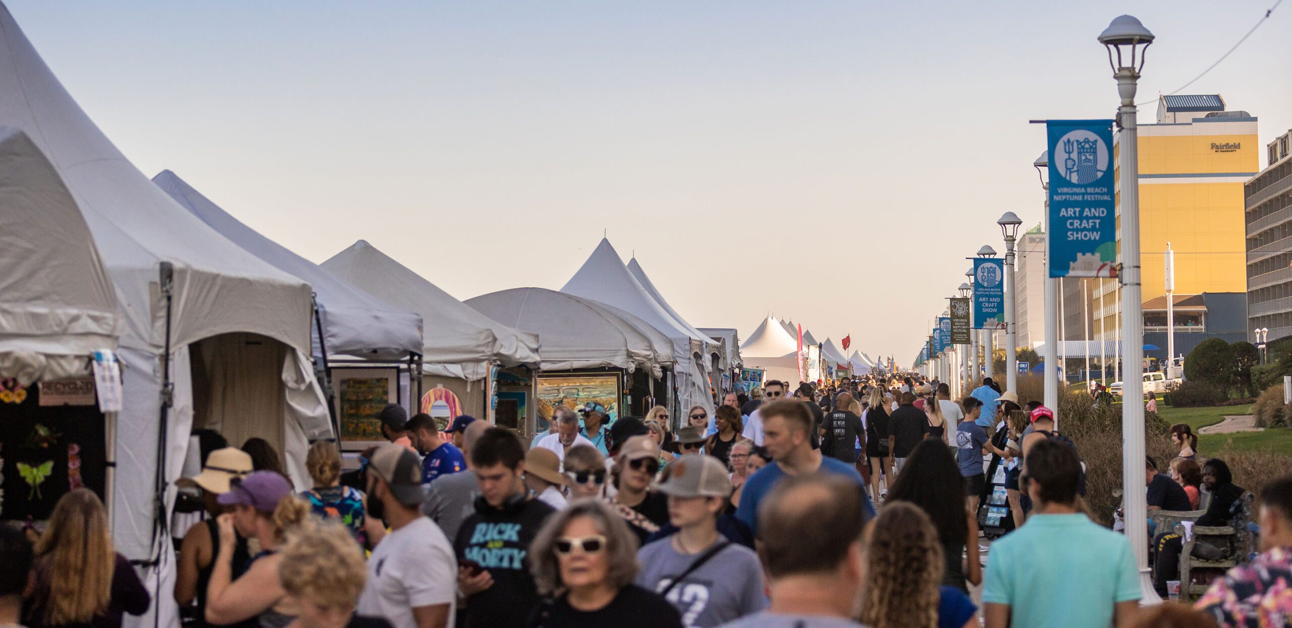 Neptune 2024 Boardwalk Weekend Crowd