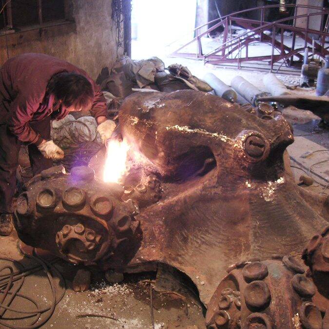 Casting Octopus Sculpture